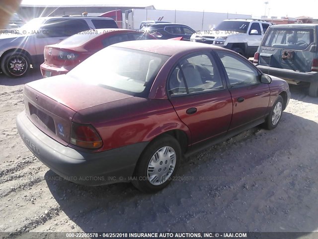 1G8ZH5287VZ353820 - 1997 SATURN SL1 RED photo 4