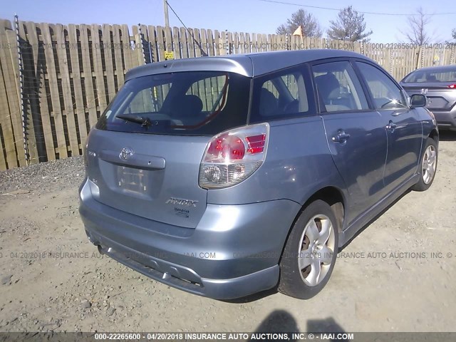 2T1KR32E06C604431 - 2006 TOYOTA COROLLA MATRIX XR BLUE photo 4