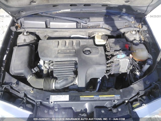 1G8AJ55F77Z140056 - 2007 SATURN ION LEVEL 2 BLACK photo 10