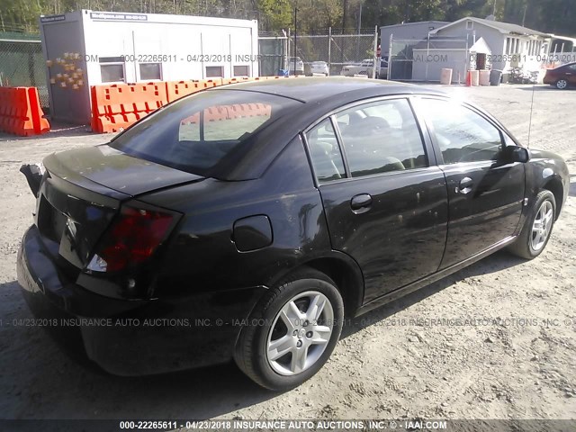 1G8AJ55F77Z140056 - 2007 SATURN ION LEVEL 2 BLACK photo 4