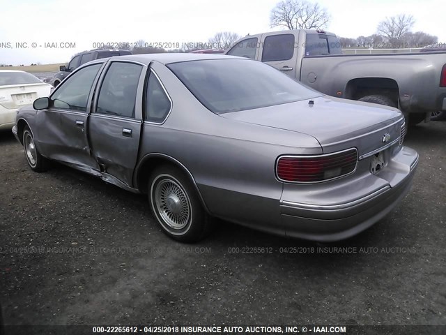 1G1BL52P7TR140496 - 1996 CHEVROLET CAPRICE / IMPALA CLASSIC/SS SILVER photo 3