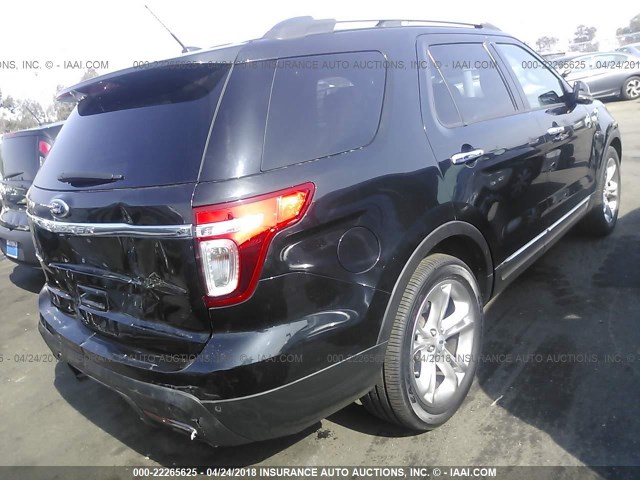 1FM5K7F80DGA21607 - 2013 FORD EXPLORER LIMITED 黑色 照片 4