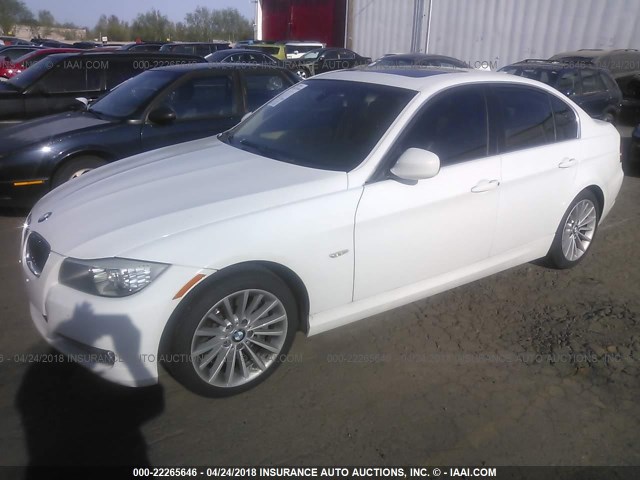 WBAPN73569A265431 - 2009 BMW 335 D WHITE photo 2