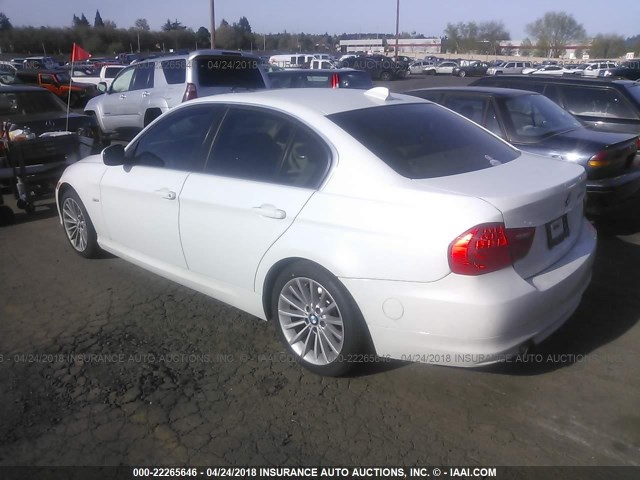 WBAPN73569A265431 - 2009 BMW 335 D WHITE photo 3