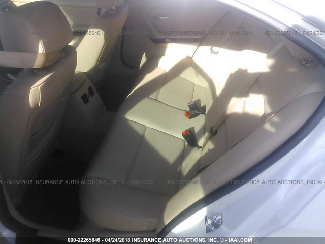 WBAPN73569A265431 - 2009 BMW 335 D WHITE photo 8