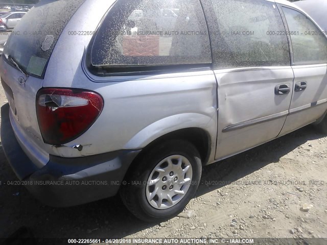 1C4GJ25382B541301 - 2002 CHRYSLER VOYAGER SILVER photo 6