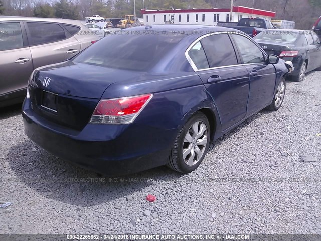 1HGCP2F8XAA025745 - 2010 HONDA ACCORD EXL BLUE photo 4