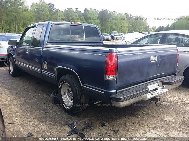 2GTEC19K2S1571231 - 1995 GMC SIERRA C1500 BLUE photo 3