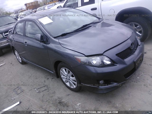 2T1BU4EE8AC446137 - 2010 TOYOTA COROLLA S/LE/XLE GRAY photo 1