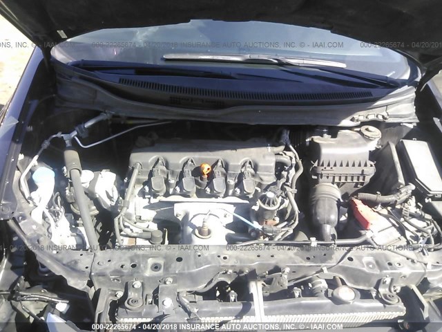 19XFB2F90DE226221 - 2013 HONDA CIVIC EXL BLACK photo 10