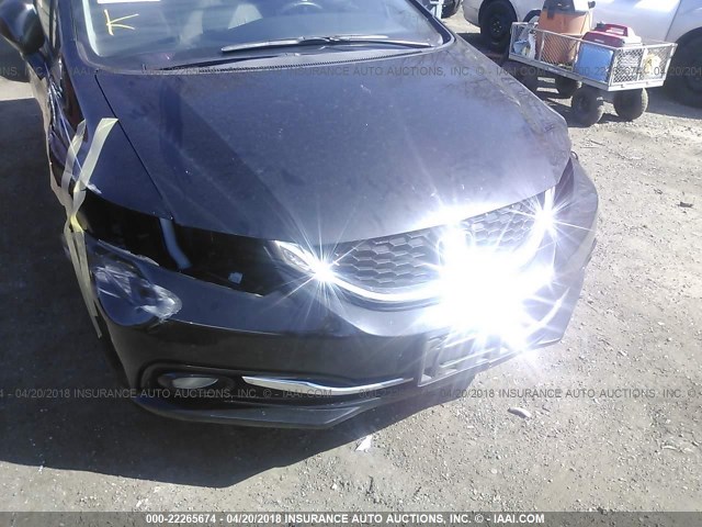 19XFB2F90DE226221 - 2013 HONDA CIVIC EXL BLACK photo 6