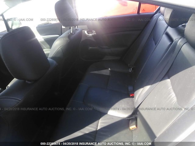 19XFB2F90DE226221 - 2013 HONDA CIVIC EXL BLACK photo 8