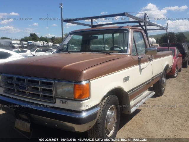 1FTHF25G9JPB15501 - 1988 FORD F250 BROWN photo 2