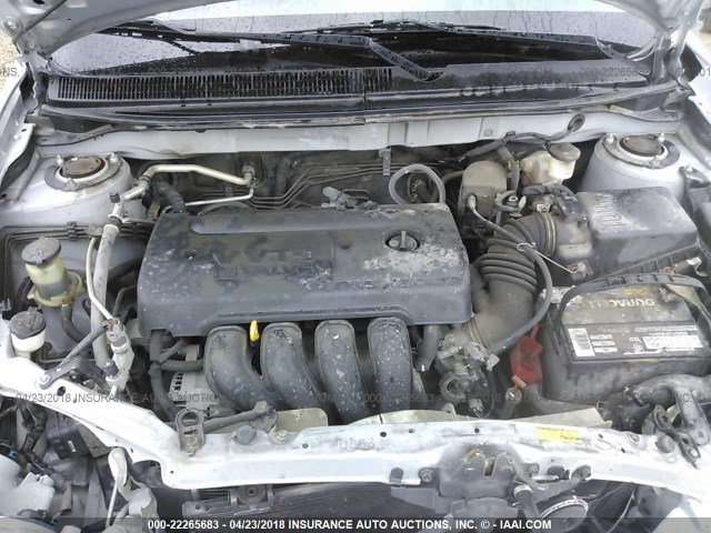 2T1LR32E36C560395 - 2006 TOYOTA COROLLA MATRIX XR SILVER photo 10