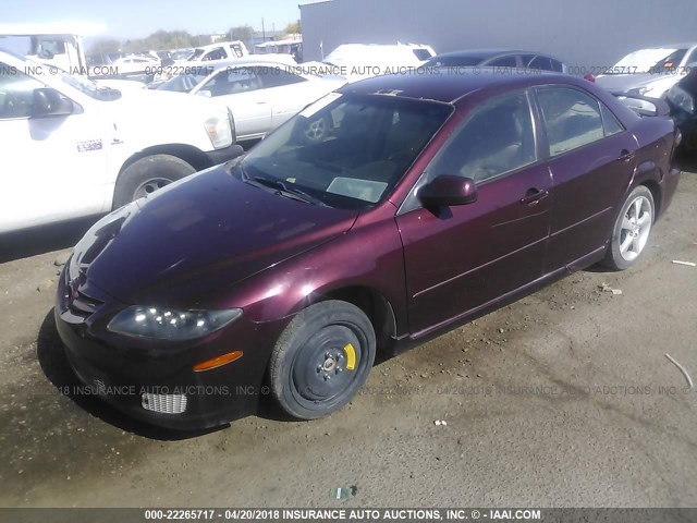 1YVHP80C385M25390 - 2008 MAZDA 6 I MAROON photo 6