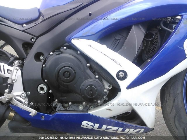 JS1GN7EA382109556 - 2008 SUZUKI GSX-R600 BLUE photo 8