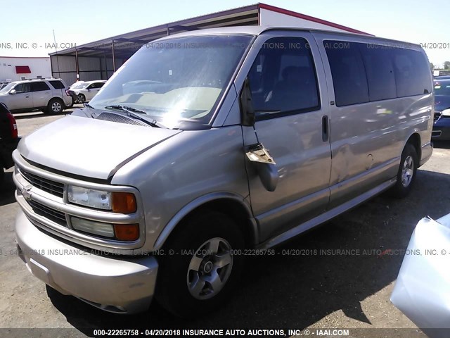 1GNFG65R621158251 - 2002 CHEVROLET EXPRESS G1500  Champagne photo 2