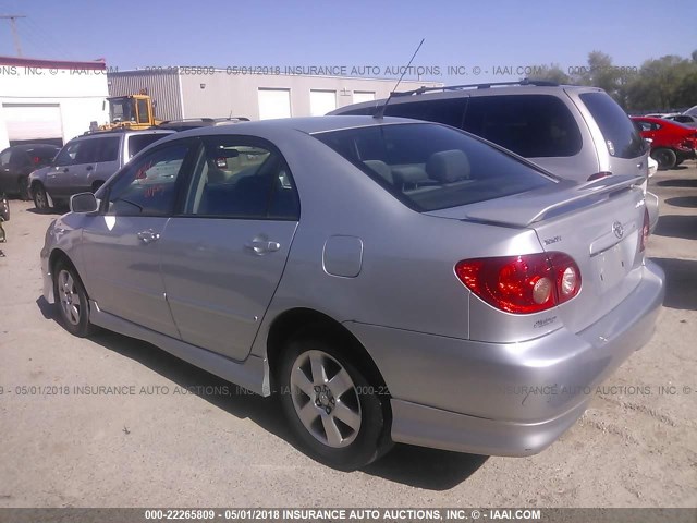 1NXBR32E86Z628359 - 2006 TOYOTA COROLLA CE/LE/S SILVER photo 3