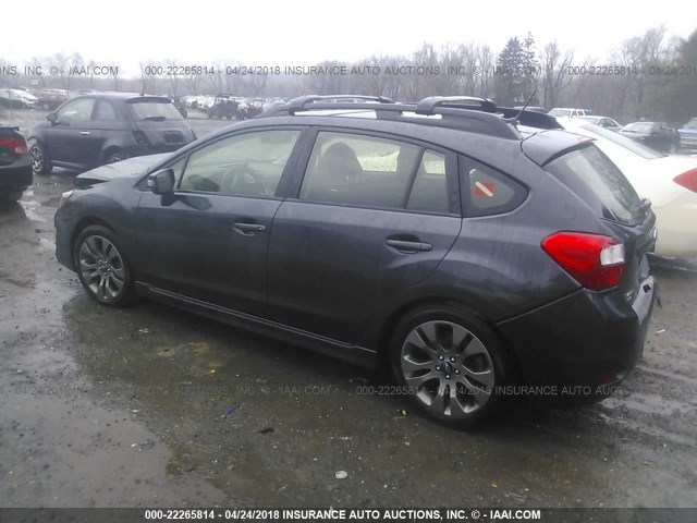 JF1GPAT64F8232262 - 2015 SUBARU IMPREZA SPORT GRAY photo 3