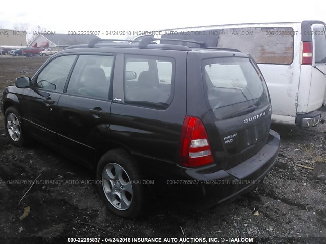 JF1SG65614H705813 - 2004 SUBARU FORESTER 2.5XS 黑色 照片 3