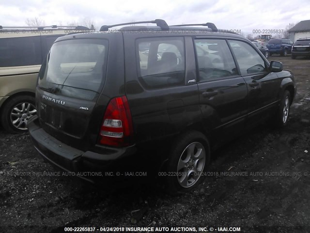 JF1SG65614H705813 - 2004 SUBARU FORESTER 2.5XS 黑色 照片 4