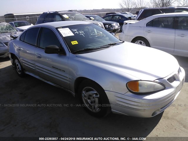 1G2NF52T21M561064 - 2001 PONTIAC GRAND AM SE1 SILVER photo 1