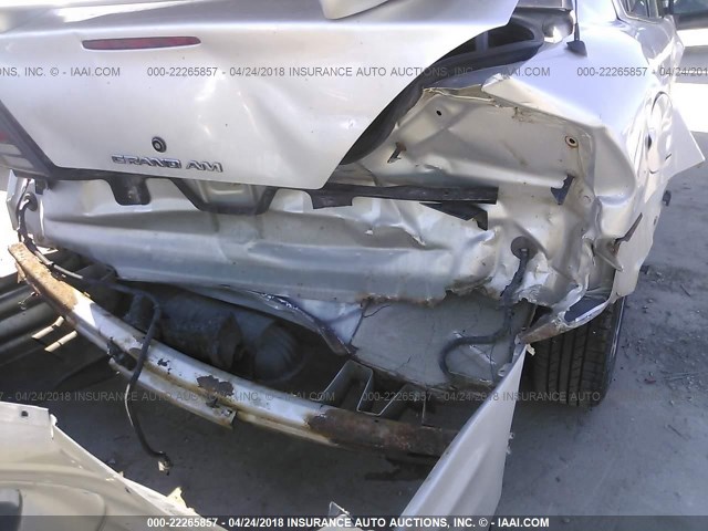 1G2NF52T21M561064 - 2001 PONTIAC GRAND AM SE1 SILVER photo 6