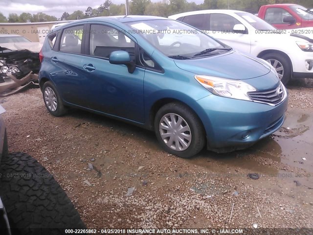 3N1CE2CP9EL370850 - 2014 NISSAN VERSA NOTE S/S PLUS/SV/SL GREEN photo 1