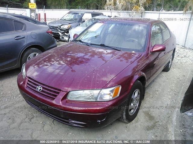 4T1BG22K4WU332955 - 1998 TOYOTA CAMRY CE/LE/XLE 红色 照片 2