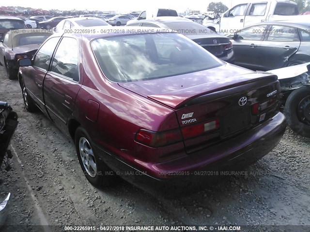 4T1BG22K4WU332955 - 1998 TOYOTA CAMRY CE/LE/XLE 红色 照片 3