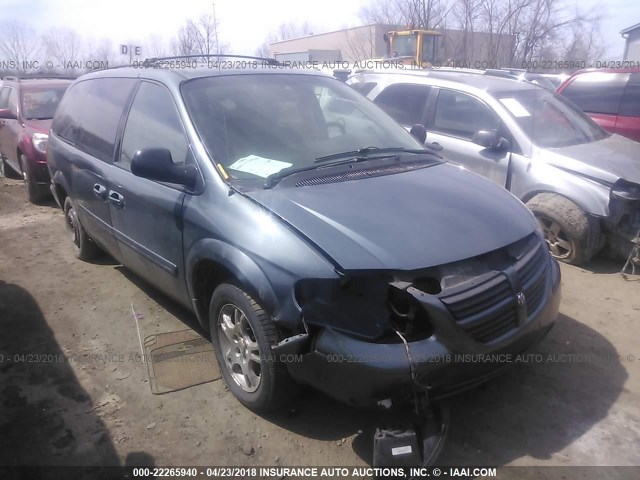 2D4GP44L07R251335 - 2007 DODGE GRAND CARAVAN SXT BLUE photo 1