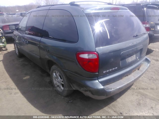 2D4GP44L07R251335 - 2007 DODGE GRAND CARAVAN SXT BLUE photo 3