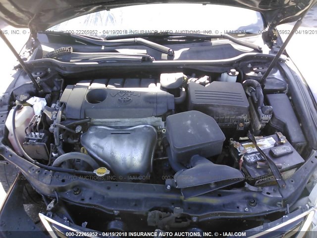 4T1BF3EK6BU213142 - 2011 TOYOTA CAMRY SE/LE/XLE BLACK photo 10