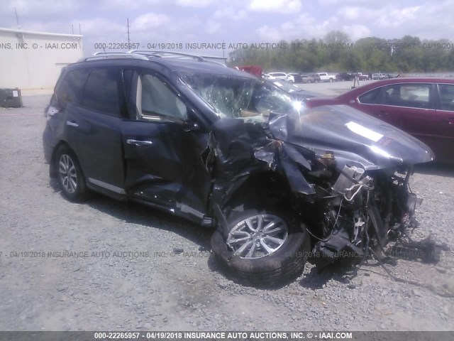 5N1AR2MN7DC646213 - 2013 NISSAN PATHFINDER S/SV/SL/PLATINUM 灰色 照片 1