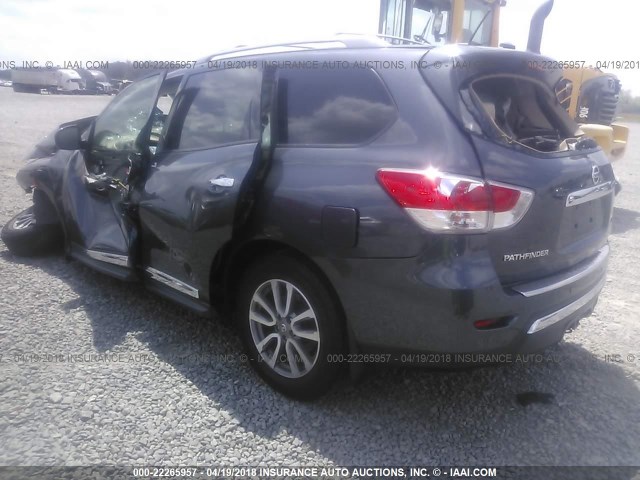 5N1AR2MN7DC646213 - 2013 NISSAN PATHFINDER S/SV/SL/PLATINUM 灰色 照片 3