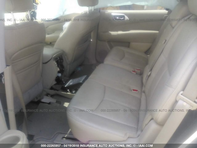 5N1AR2MN7DC646213 - 2013 NISSAN PATHFINDER S/SV/SL/PLATINUM 灰色 照片 8