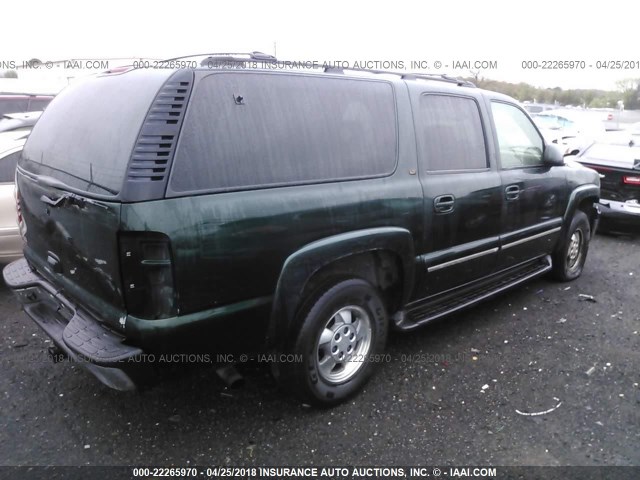 1GNFK16Z63J142097 - 2003 CHEVROLET SUBURBAN K1500 GREEN photo 4