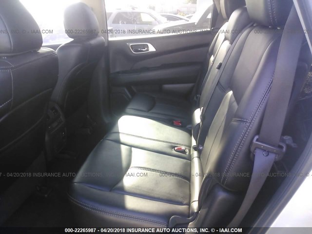 5N1AR2MN7FC683829 - 2015 NISSAN PATHFINDER S/SV/SL/PLATINUM 银色 照片 8