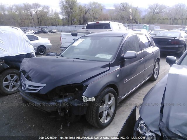 JM1BK144X61457715 - 2006 MAZDA 3 HATCHBACK GRAY photo 2