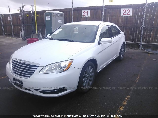 1C3CCBBG1CN289413 - 2012 CHRYSLER 200 TOURING WHITE photo 2