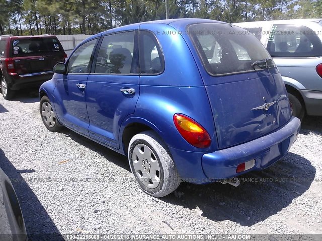 3C4FY48B65T511545 - 2005 CHRYSLER PT CRUISER BLUE photo 3
