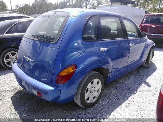 3C4FY48B65T511545 - 2005 CHRYSLER PT CRUISER BLUE photo 4