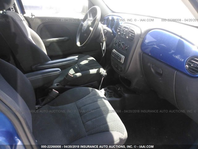 3C4FY48B65T511545 - 2005 CHRYSLER PT CRUISER BLUE photo 5