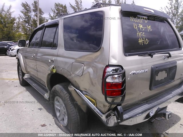 JT3GN86R610212816 - 2001 TOYOTA 4RUNNER SR5 GOLD photo 6