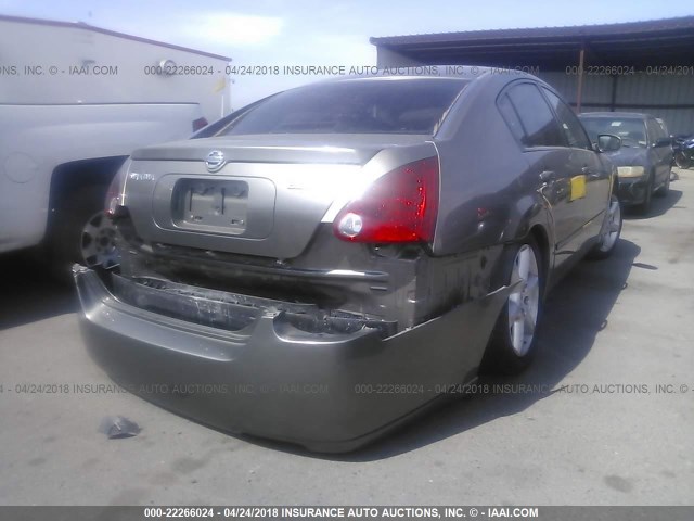 1N4BA41E05C823059 - 2005 NISSAN MAXIMA SE/SL GRAY photo 4