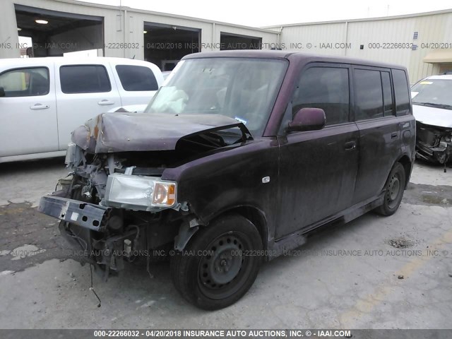 JTLKT324450206645 - 2005 TOYOTA SCION XB იასამნისფერი ფოტო 2