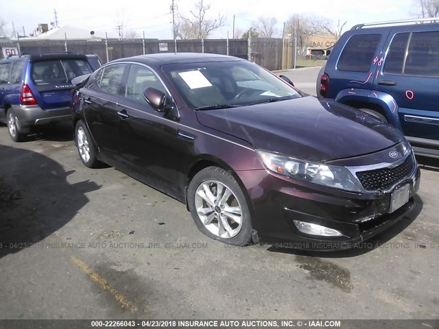 KNAGN4A74B5179908 - 2011 KIA OPTIMA EX/SX BROWN photo 1