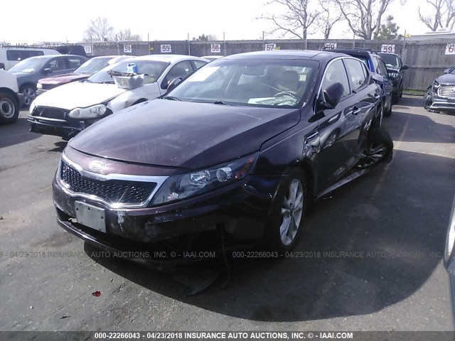 KNAGN4A74B5179908 - 2011 KIA OPTIMA EX/SX BROWN photo 2