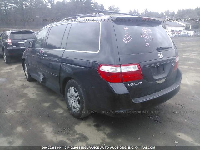 5FNRL38777B074514 - 2007 HONDA ODYSSEY EXL BLACK photo 3