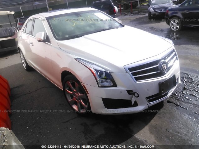 1G6AH5RX1E0188662 - 2014 CADILLAC ATS LUXURY WHITE photo 1